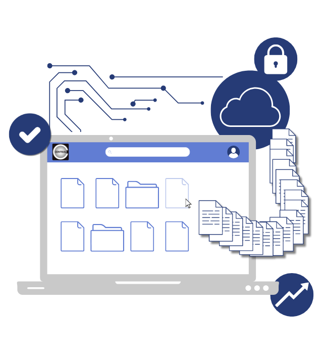 GED e ECM – sistema de gestão eletrônica de documentos e enterprise content management em nuvem, com segurança e organização digital.